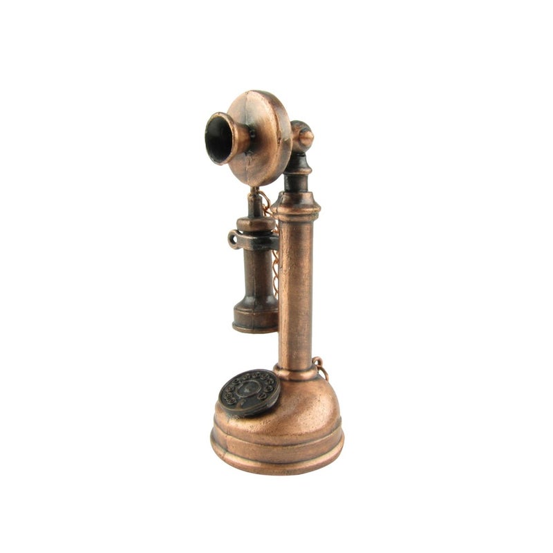 IIV Treasure Gurus Antique Style Candlestick Phone Die Cast Pencil Sharpener - Image 1